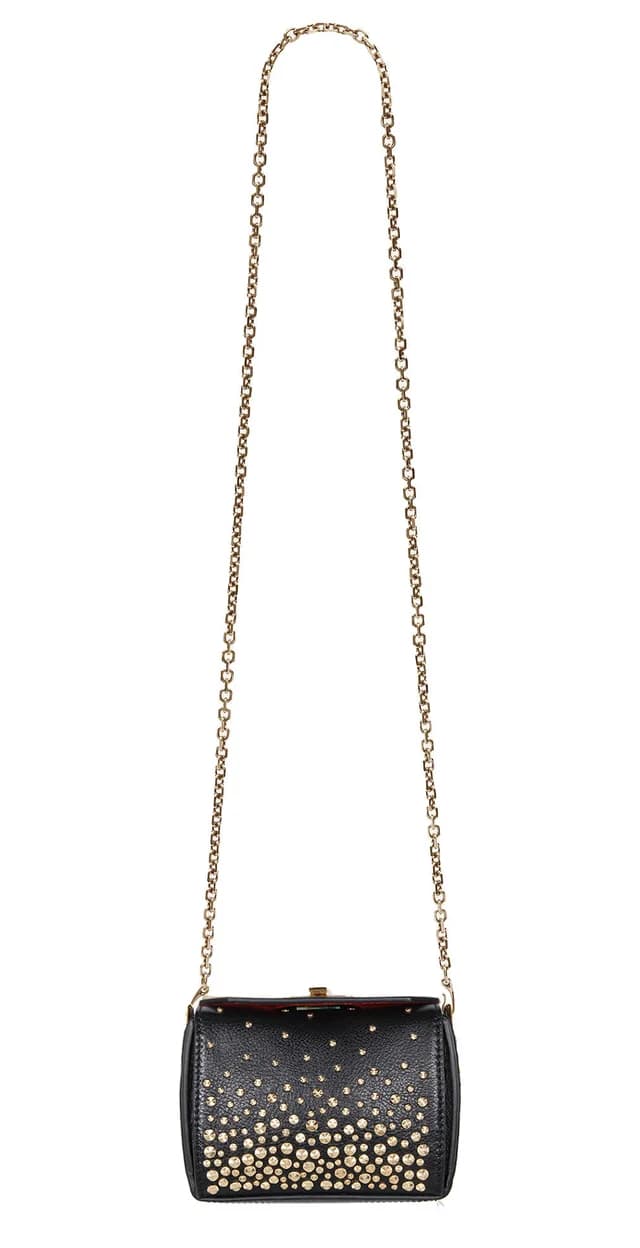 Alexander McQueen Box Bag Nano Meteor, Black/Gold, image 1 of 1 from Cultstatus