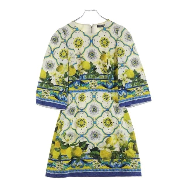 Dolce & Gabbana Floral Silk Mini Dress Multi in Silk from The Reluxe, photo 1 of 1