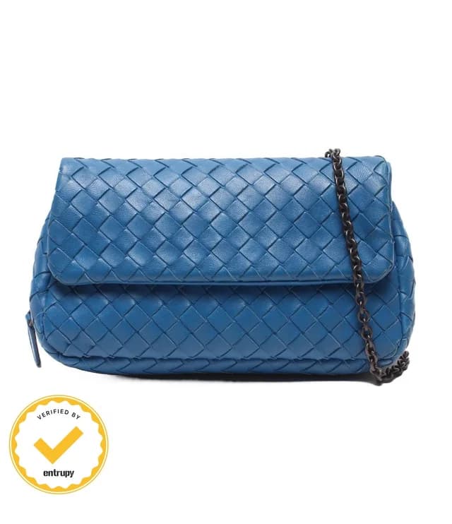Bottega Veneta Chain Shoulder Bag Clutch Crossbody Intrecciato in Woven leather from The Reluxe, photo 1 of 1