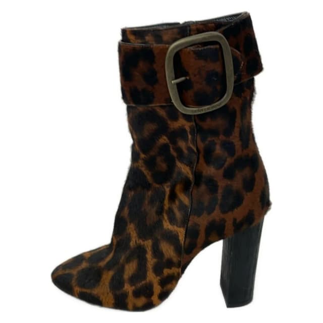 Saint Laurent Short Boots Brown Leopard Print 36.5 in Brown from The Reluxe, photo 1 of 1