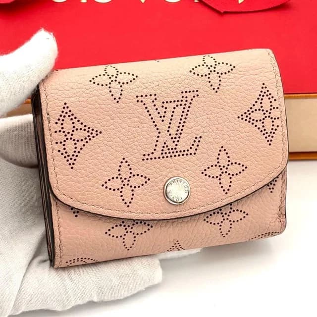 Louis Vuitton Wallet Portefeuille Iris XS Monogram Mahina Pink in Pink from The Reluxe, photo 1 of 1