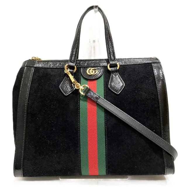 Gucci Ophidia Sherry Line Handbag Suede Leather in Suede from The Reluxe, photo 1 of 1