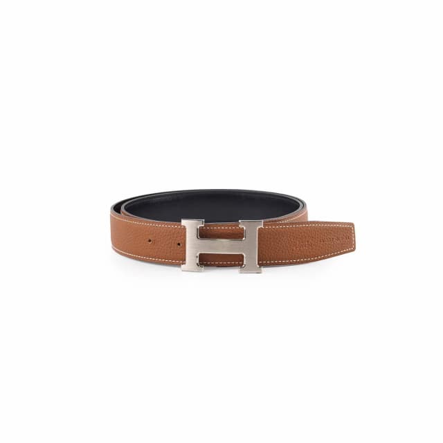 Hermès Constance Reversible Belt Size 95cm Gold/Black in Black Leather from The Purse Affair, photo 1 of 1