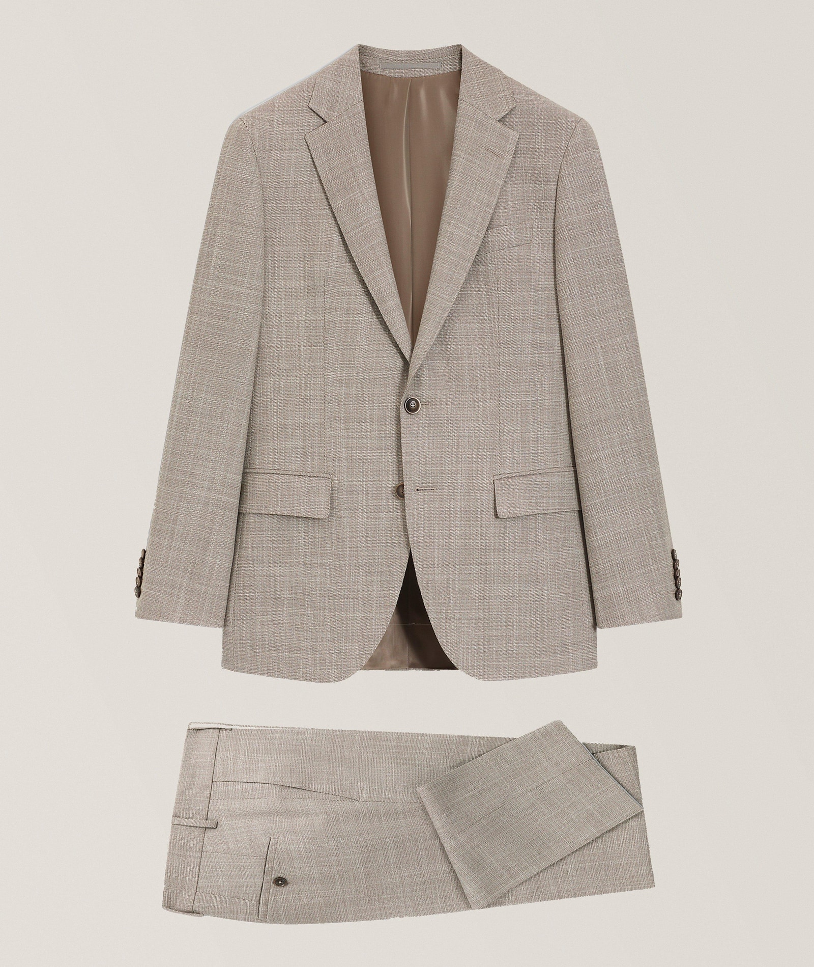 Harvers Micro-Pattern Wool Suit in Green, image 1 of 1 from Harry Rosen