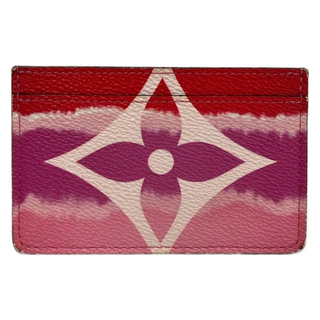 Card Case LV Escale Porte Cartes Simple Rouge in Red Coated canvas from The Reluxe, photo 1 of 1