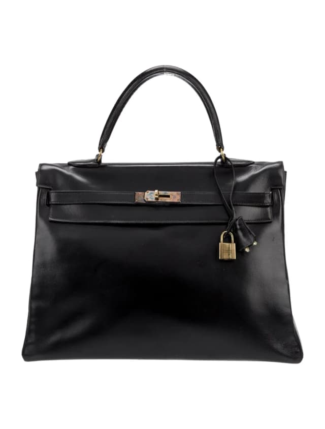 Hermès Top Handle Other bag in Black Box leather from The RealReal, photo 1 of 1