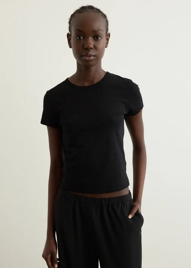 Incu Collection Bijou Baby T-Shirt in BLACK, image 1 of 1 from Incu