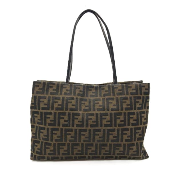 Fendi Zucca Tote Bag Shopping Brown in Brown Canvas from The Reluxe, photo 1 of 1