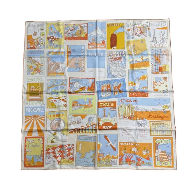 Hermès Carre 90 Scarf Favorite Place Batistovillo Silk in Silk from The Reluxe, photo 1 of 1
