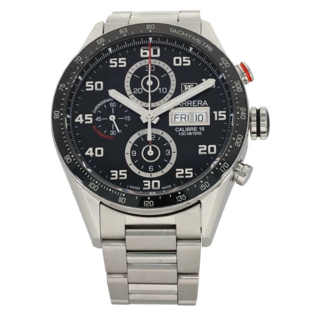 TAG Heuer Carrera CV2A1R 43mm Stainless Steel Watch from H&T, photo 1 of 1