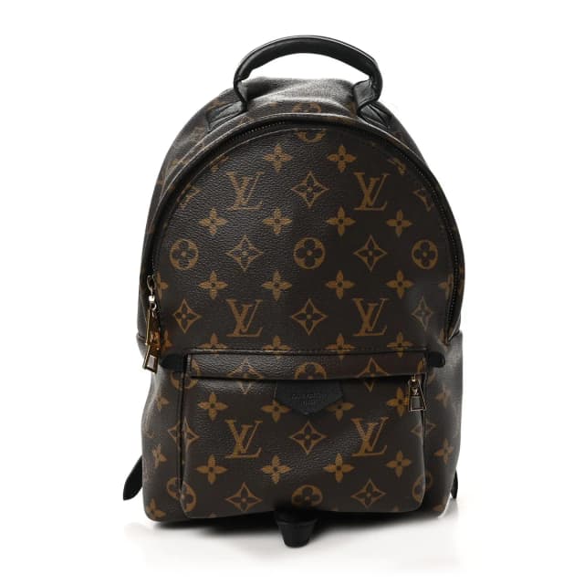 Louis Vuitton Palm Springs Backpack MM Monogram Coated Canvas Bag - Brown in Brown Coated canvas from H&T, photo 1 of 1