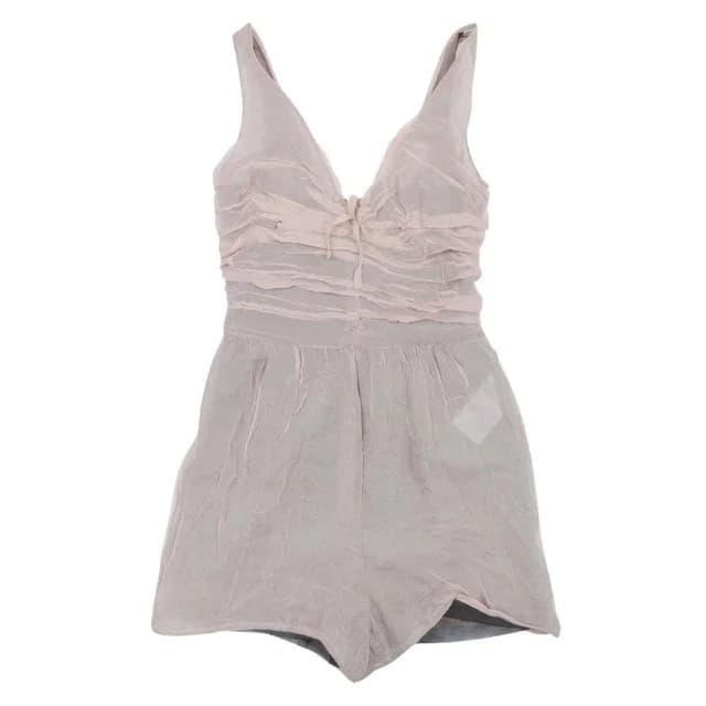 Dior Sample Silk Chiffon Jumpsuit Sleeveless Short Pink Beige 36 Dress in Beige Silk from The Reluxe, photo 1 of 1