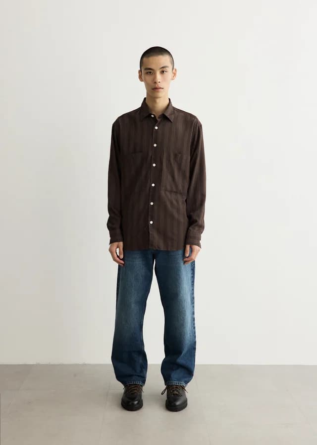 NN07 Freddy Shirt in Demitasse, image 1 of 1 from Incu