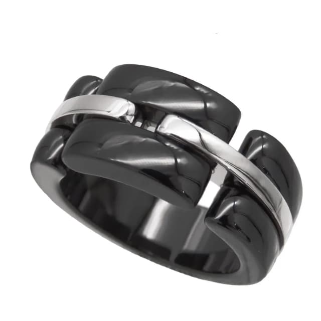 Chanel Ultra Ring White Gold Black 18K Ceramic in Black Ceramic from The Reluxe, photo 1 of 1