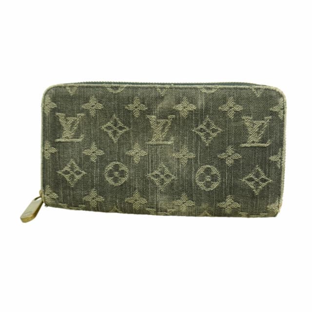 Louis Vuitton Wallet Monogram Denim Zippy Noir in Black Denim from The Reluxe, photo 1 of 1
