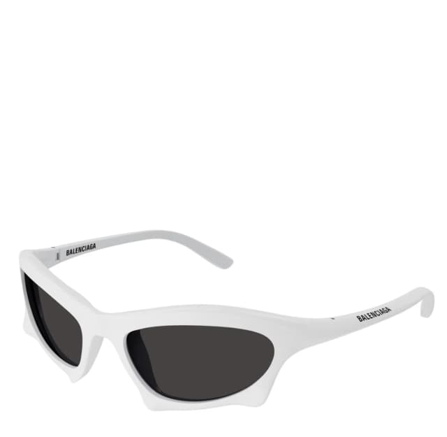 Balenciaga BB0229S Bat Rectangle Sun , White, image 1 of 1 from Cultstatus
