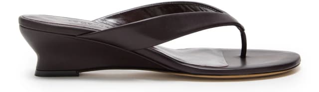 LE MONDE BERYL Low-heeled wedge sandals in Purple, image 1 of 1 from 24S (US)