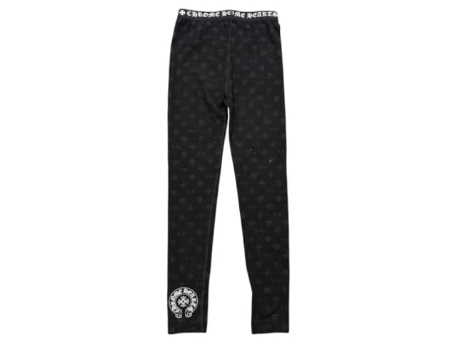 Chrome Hearts Horseshoe Leggings All Over Print Black White Cotton XS in Black from The Reluxe, photo 1 of 1
