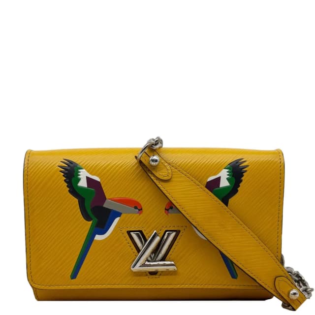 Louis Vuitton Twist Bird Epi Leather Chain Wallet Yellow in Yellow Leather from Dallas Designer Handbags, photo 1 of 1