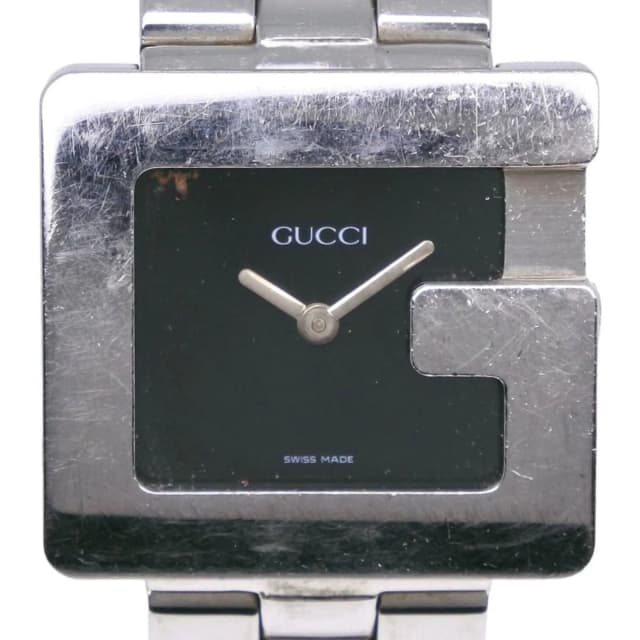 Gucci Watch Stainless Steel Quartz Analog Display Boys Black Dial in Black from The Reluxe, photo 1 of 1