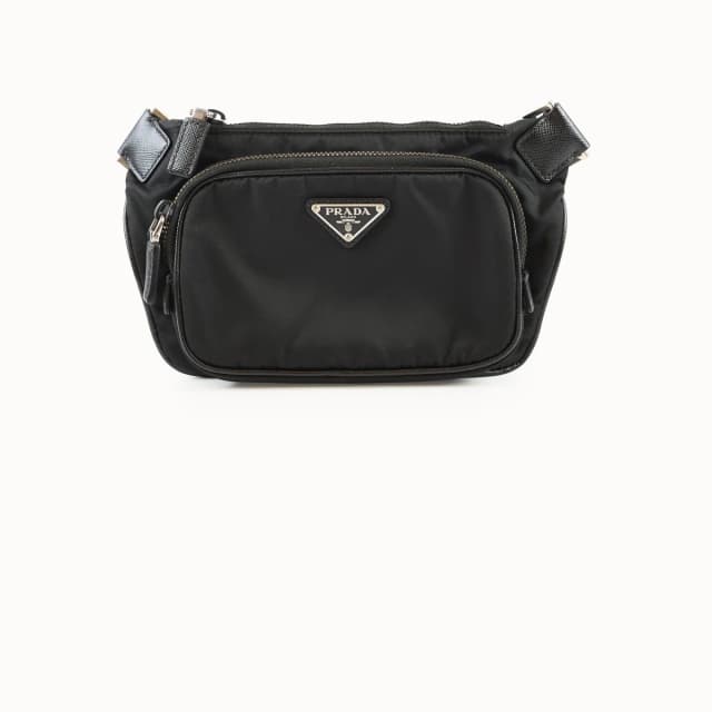 Prada Re-Nylon Belt Bag Black in Black Nylon from The Purse Affair, photo 1 of 1