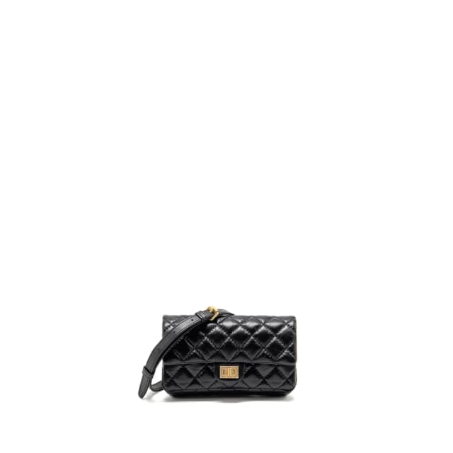 Chanel 2.55 Reissue Waist Bag Aged Calfskin Black GHW in Black Calfskin from EMIER, photo 1 of 1
