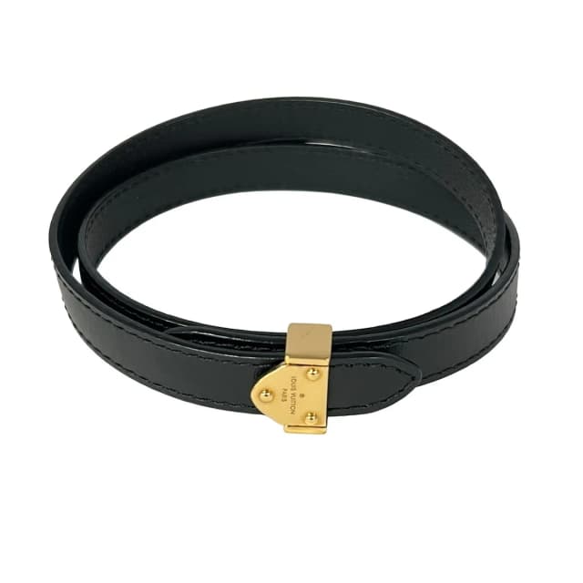 Louis Vuitton Bracelet Box It Leather Black Gold in Black Leather from The Reluxe, photo 1 of 1
