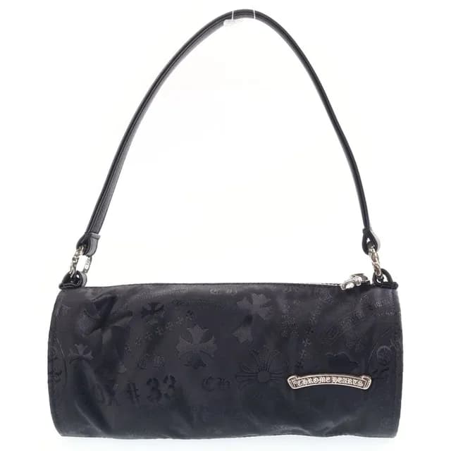 Chrome Hearts Stencil Grinds Nylon Leather Hand Bag Handbag Black in Black Nylon from The Reluxe, photo 1 of 1