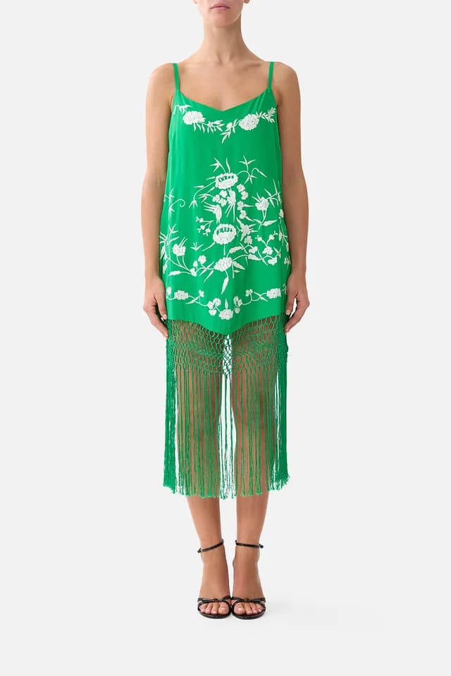 Camilla eBoutique RELAXED MINI DRESS WITH FRINGING SACROMONTE SEÑORITA, image 1 of 1 from CAMILLA