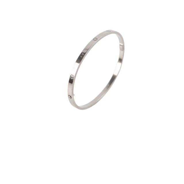 Cartier Love Bracelet White Gold Size 19 in White from The Purse Affair, photo 1 of 1