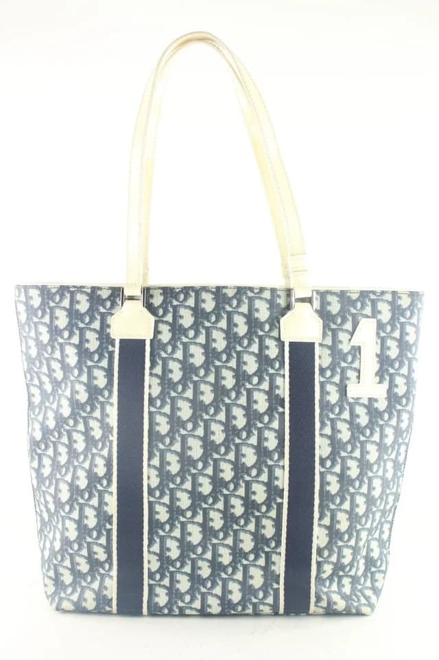 Dior Blue Monogram Trotter No. 1 Shopper Tote in Blue Leather from Bagriculture, photo 1 of 1