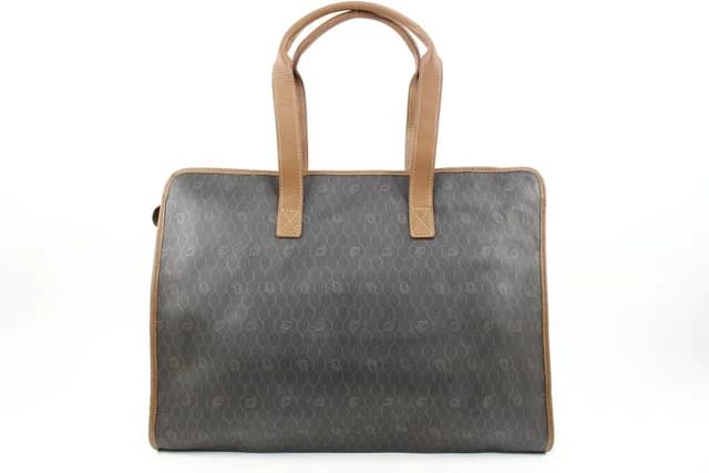 Dior Black x Brown Monogram Trotter Honeycomb Shopper Tote Bag in Black Canvas from Bagriculture, photo 1 of 1