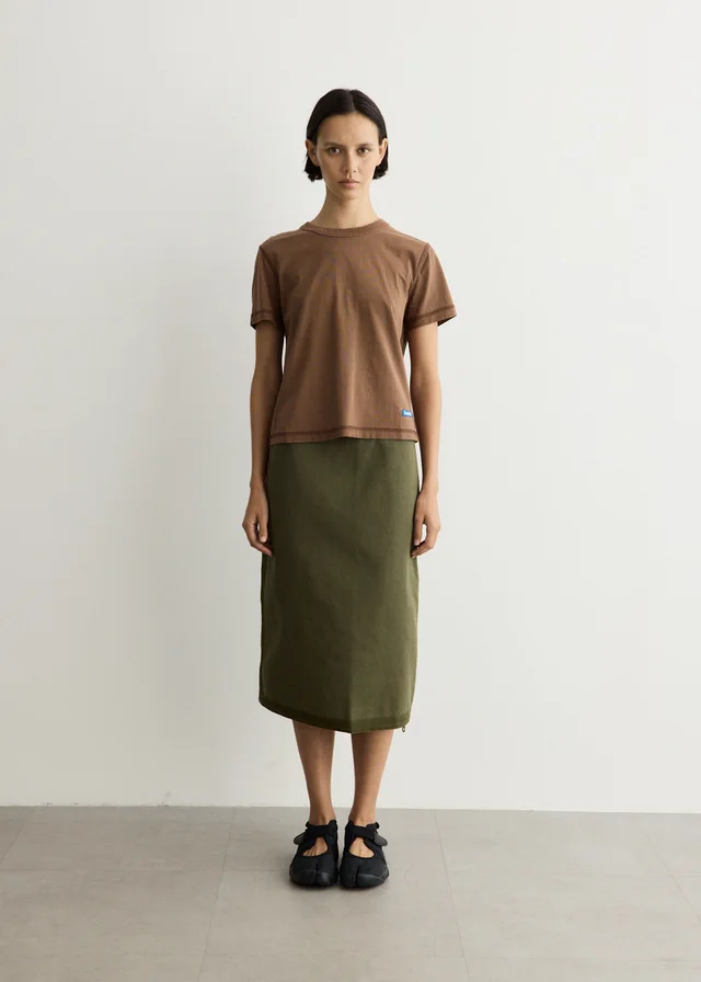 LARRIET Lantra Skirt in USED OLIVE, image 1 of 1 from Incu