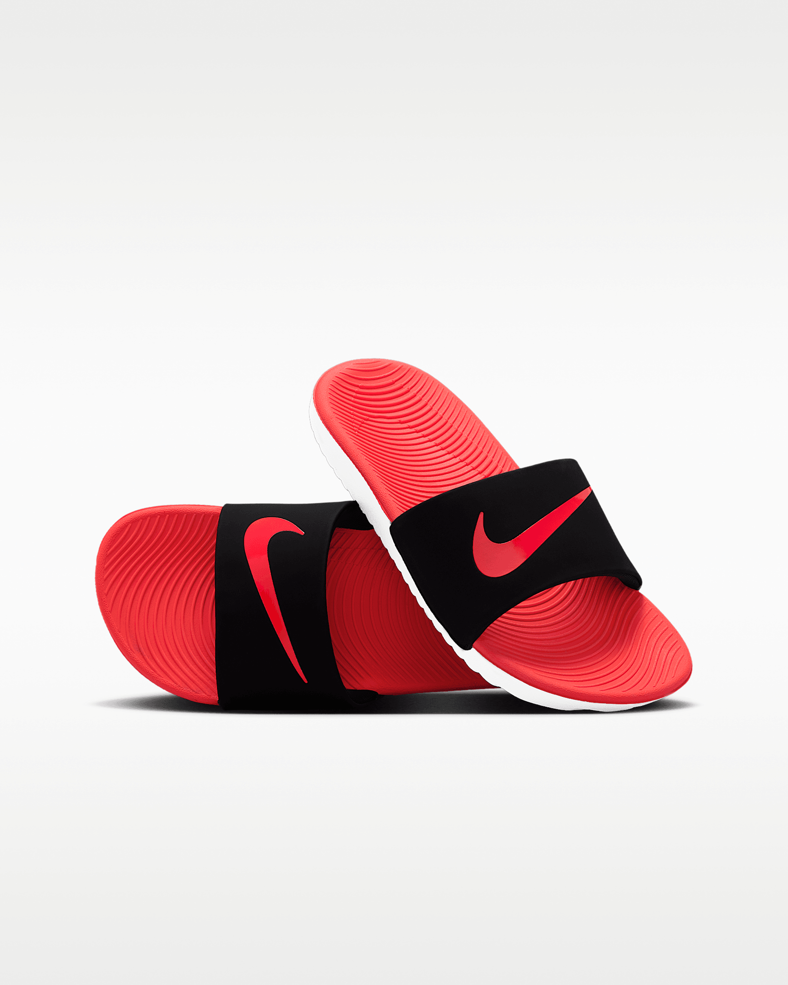Nike Kawa in Black/White/Bright Crimson, image 1 of 1 from Nike