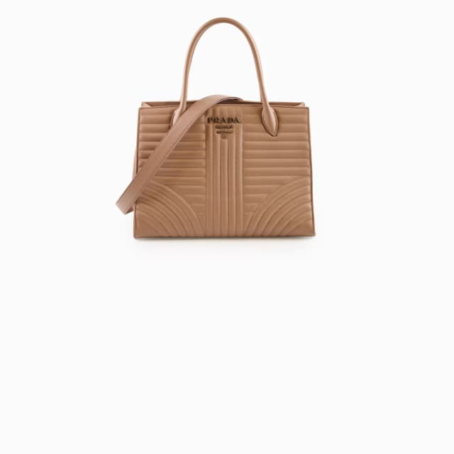 Prada Soft Calfskin Impunture Diagramme Large Tote in Calfskin from The Purse Affair, photo 1 of 1