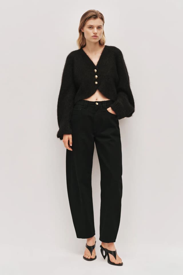 AJE Float Cardigan in BLACK, image 1 of 1 from Aje