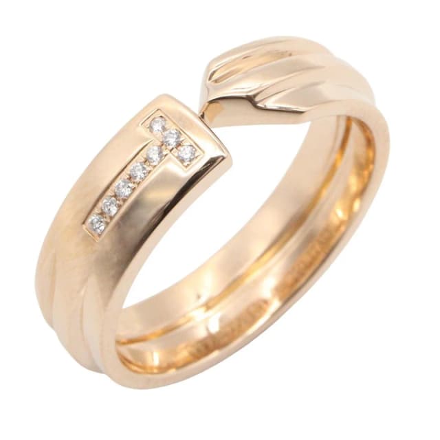 Tiffany & Co. Ring T Modern Key Diamond 18K Pink Gold in Pink from The Reluxe, photo 1 of 1