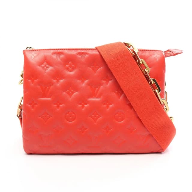 Louis Vuitton Shoulder Bag Coussin PM 2-Way Rouge Leather in Red Leather from The Reluxe, photo 1 of 1