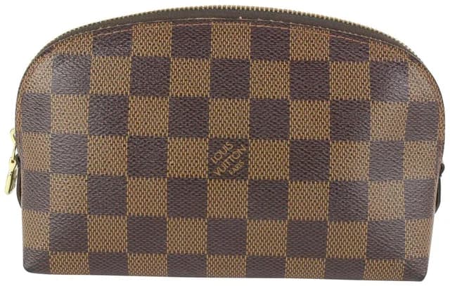 Louis Vuitton Damier Ebene Cosmetic Pouch Demi Ronde in Brown Canvas from Bagriculture, photo 1 of 1