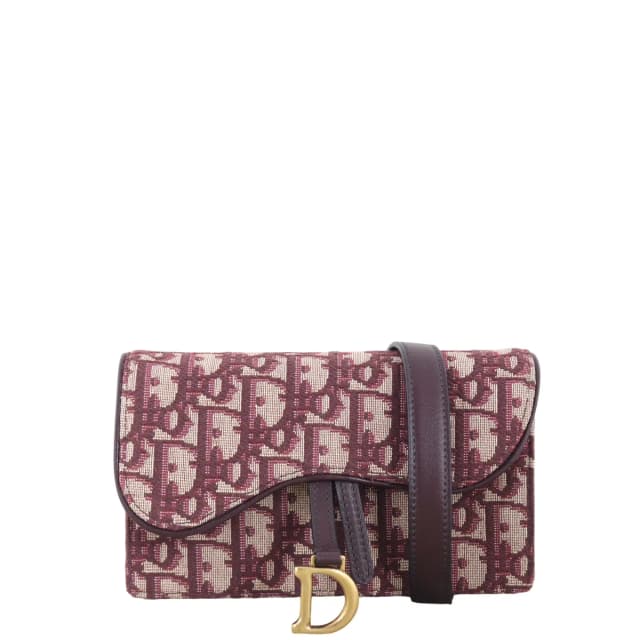Dior Saddle Belt Pouch Oblique in Canvas from Luxe.It.Fwd, photo 1 of 1