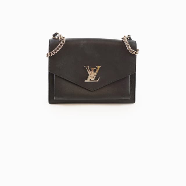 Louis Vuitton Lockme Black BB Chain in Black Leather from The Purse Affair, photo 1 of 1