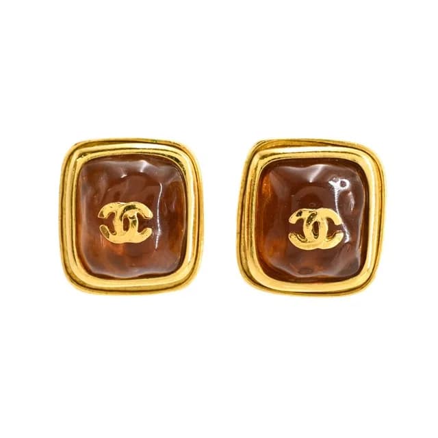 Chanel Earrings Gold in Gold from The Reluxe, photo 1 of 1