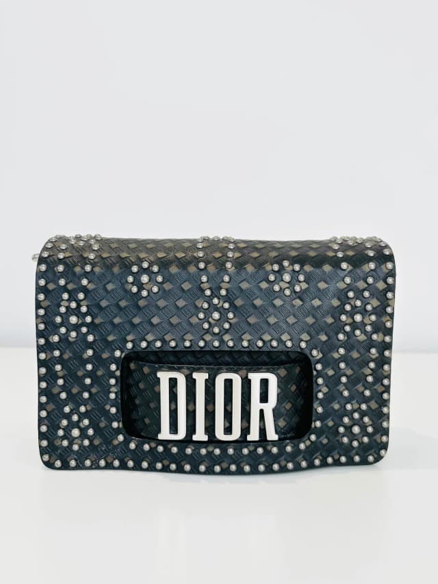 Dior Leather Dio(r)evolution Studded Flap Bag in Leather from Edit Second Hand, photo 1 of 1