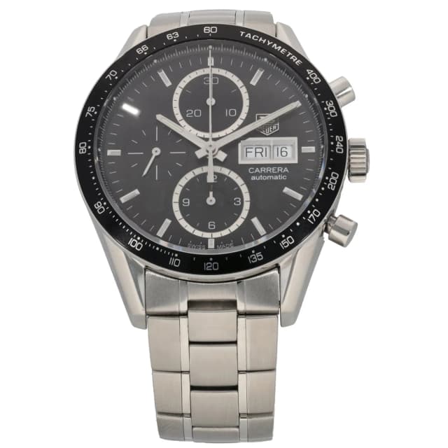 TAG Heuer Carrera CV201AG 41mm Stainless Steel Watch from H&T, photo 1 of 1