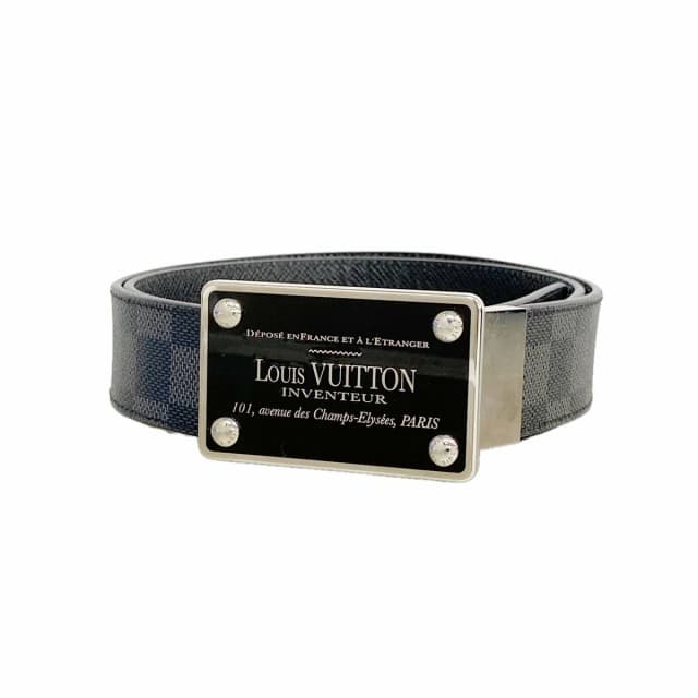 Louis Vuitton Belt Damier Graphite Ceinture Aventure Black Gray in Black from The Reluxe, photo 1 of 1