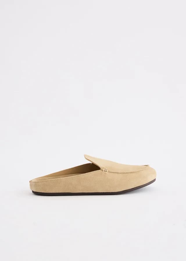 Vinny's Donnie Slides in Beige Suede, image 1 of 1 from Incu