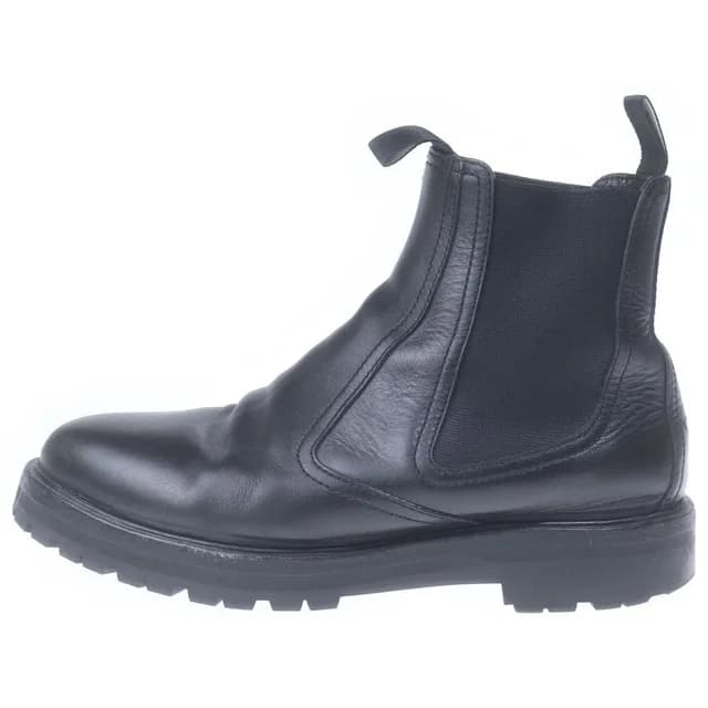 Celine Margaret Chelsea Side Gore Bib Lambskin Sole Ankle Boots Black Leather in Black Lambskin from The Reluxe, photo 1 of 1