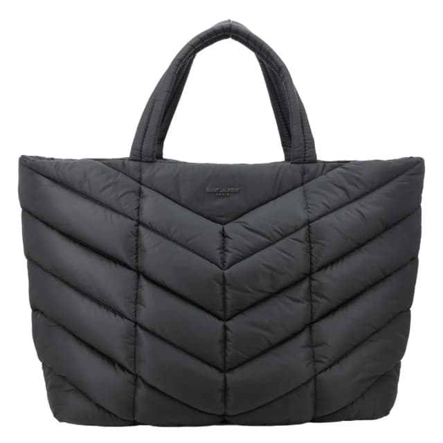 Saint Laurent Puffer Nylon Tote Bag Black in Black Nylon from Dallas Designer Handbags, photo 1 of 1