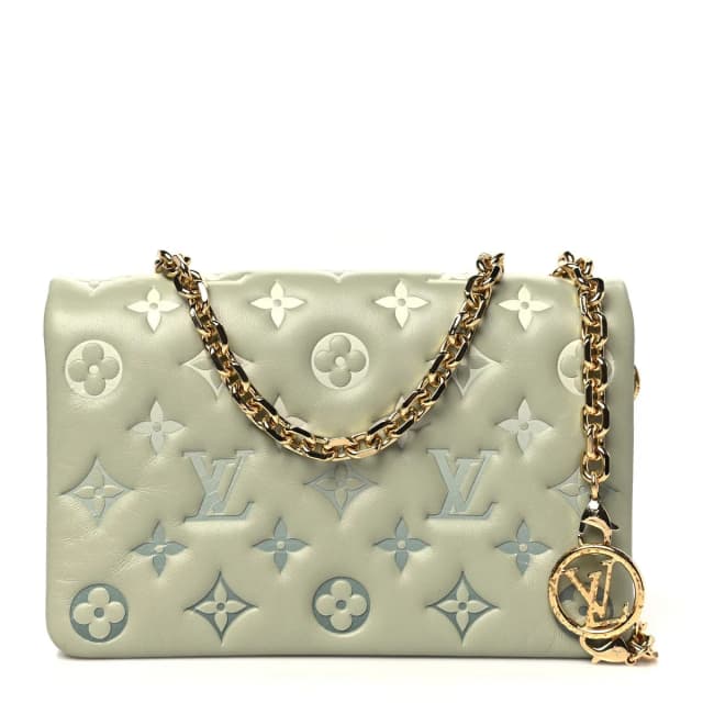 Louis Vuitton Embossed Monogram Pochette Coussin - Green in Green Lambskin from H&T, photo 1 of 1
