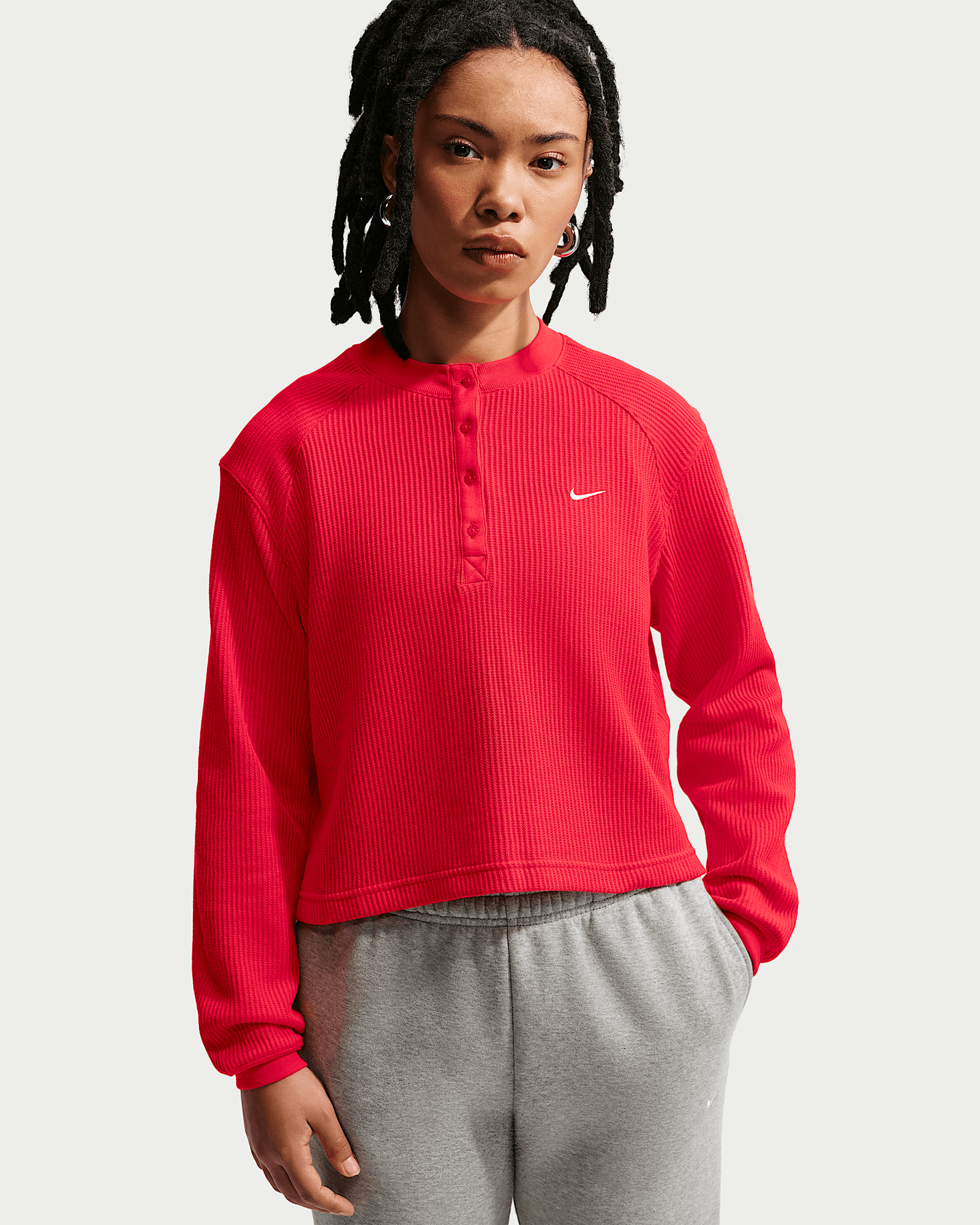 Nike Sportswear Chill Waffle in Light Crimson/Sail, image 1 of 1 from Nike